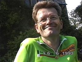 Dave Humphreys in the gardens of Hill House Nursery, Landscove